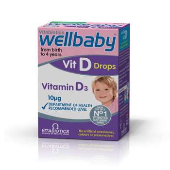 Vitabiotics Wellbaby Vitamin D3 Drops Birth to 4 Years