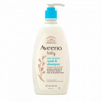 Aveeno Baby Daily Moisture Wash & Shampoo 532ml