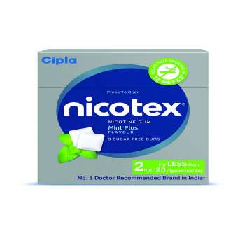 Nicotex Nicotine Chewing Gum Mint Flavor 2mg - 12Pcs
