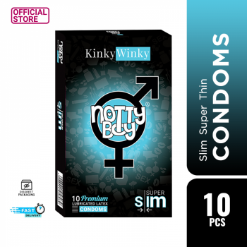 Notty Boy Super Slim Kinky Winky Condom Condoms, 10pcs