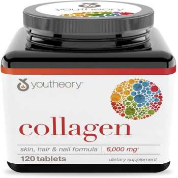 Youtheory Collagen Advanced with Vitamin C, Essential Nutrient, Promotes Healthy Hair, Skin & Nails, 120 Counts, USA