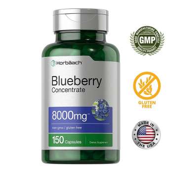 Horbaach Blueberry Extract 16000mg, 150 Capsules, USA