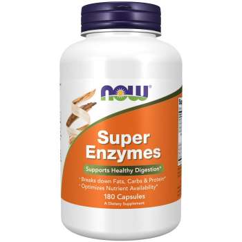 NOW Foods Super Enzymes, 180 Capsules | USA Made