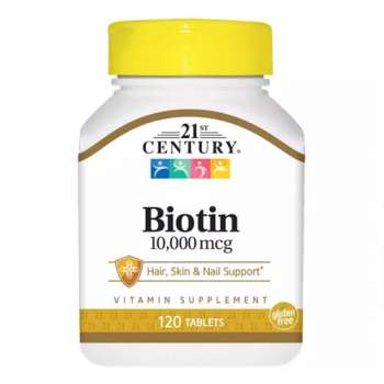 21st Century Biotin Tablet, 10,000 mcg, 120 Tablets