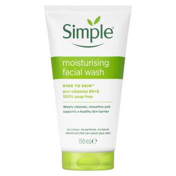 Simple Skin Moisturising Facial Wash 150ml, Made in Europe