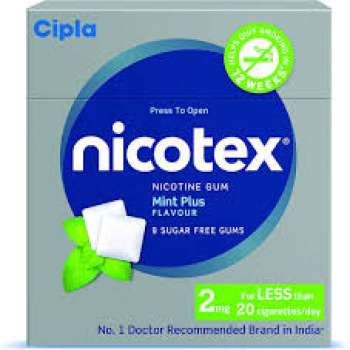 Nicotex Nicotine Chewing Gum Mint Flavor 2mg - 12Pcs