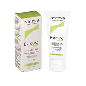 Noreva Exfoliac Acnomega Keratoregulating Matifying Care 200 Cream 30ml