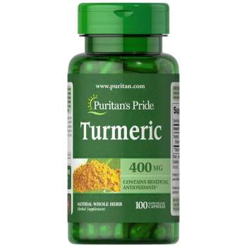 Puritan's Pride Turmeric 400 mg - 100 Capsules | USA