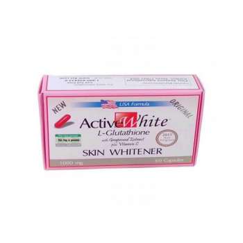 Active White L-Glutathione Skin Whitener, 1,000mg, 60 Capsules