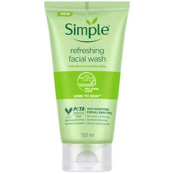 Simple Kind to Skin Refreshing Facial Wash with Vitamin B5+E - 150ml