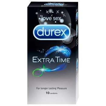 Durex Extra Time Condom, Love Sex (10 Pcs)