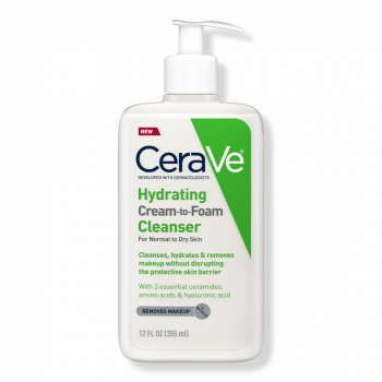 Cerave Hydrating Cream to Foam Cleanser For Normal to Dry Skin 355ml