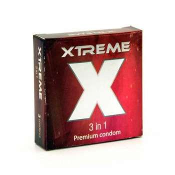 Xtreme 3 in 1 Premium Condom 1 Packet