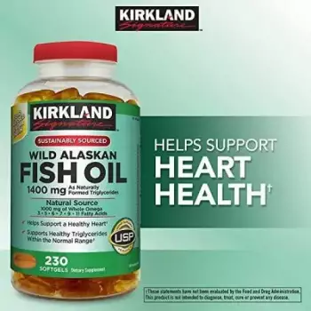 Kirkland Signature Wild Alaskan Fish Oil | 1400mg | 230 Softgels