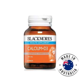 BLACKMORES Calcium + D3 [ Calcium 600mg + Vitamin D3 500iu ], for healthy Bones and Teeth, supports Immune, Brain, & Nervous system, 120 Tablets, Australia