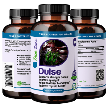 Dulse with Detox and Energy Smoothie Mix. Improve thyroid health, Detoxification and Metabolism Boost Giving You More Energy, 90veg Capsules, USA
