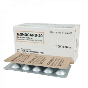 Monocard 20mg Tablet | 1 Strip