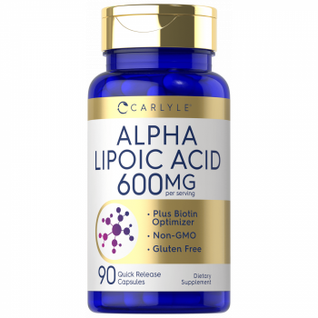 Carlyle Alpha Lipoic Acid 600mg, 90 Capsules | USA Made
