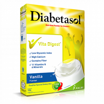 Diabetasol Diabetic Powdered Milk, Vanilla, 180gm