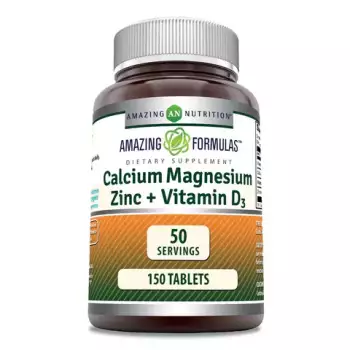 Amazing Formulas Calcium Magnesium Zinc + Vitamin D3 | 150 Tablets