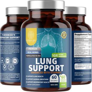 Number One Nutrition N1N Premium Lung Support Supplement, 60 Capsules, USA