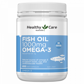 Healthy Care Fish Oil 1000mg Omega-3, 400 capsules | Australia