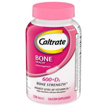 Caltrate 600 Plus D3 Calcium and Vitamin D Supplement 120 Tablets | USA Made
