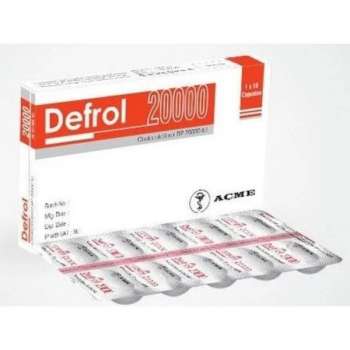 Defrol 20000 IU Capsule 10's
