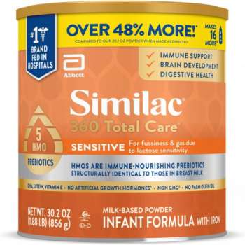 Similac 360 Total Care Sensitive Infant Formula 5 HMO Prebiotics | 856g