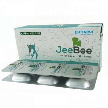JeeBee 120mg Veg Capsule 1 Strip