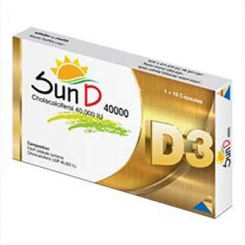 Sun D 40000IU Capsule 1 Strip