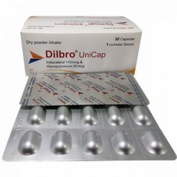 Dilbro 50mcg+110mcg UniCap Capsule with Device (Box)