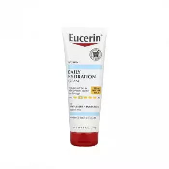 Eucerin Daily Hydration | Broad Spectrum | SPF 30 | Sunscreen Body Cream for Dry Skin, 8 Oz Tube