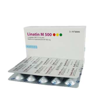 Linatin M 2.5mg+500mg Tablet