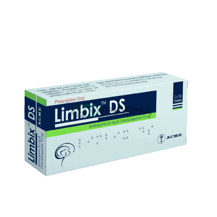 Limbix DS (25mg+10mg) Tablet - Buy Online in Bangladesh | ePharma