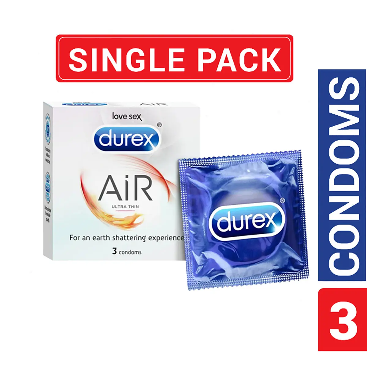 Durex Air Ultra Thin Condom 3's Pack - Buy Online in Bangladesh | ePharma