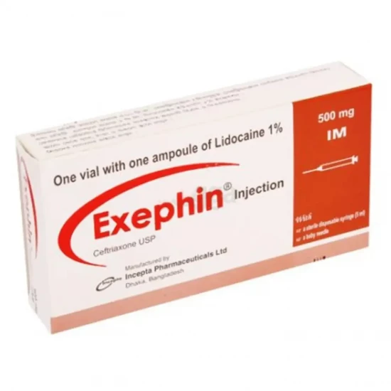 Exephin 500 mg IM