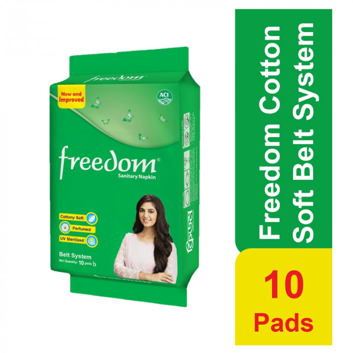 Freedom Sanitary Napkin (Belt System) 10 pads