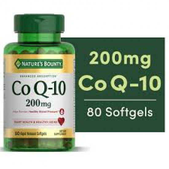 Nature’s Bounty Co Q-10 | 200mg | 80 Rapid Release Softgels