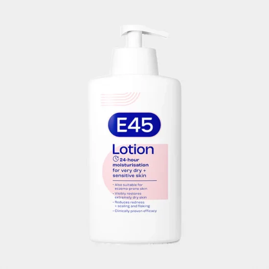 E45 24H Moisturising Lotion for Very Dry + Sensitive Skin 500ml