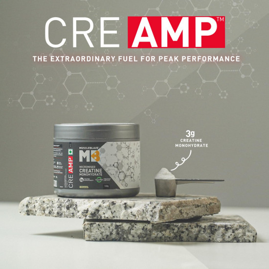 MUSCLEBLAZE Creatine Monohydrate CreAMP with CreAbsorb, 250g, Unflavored | Imported - Buy Online in Bangladesh | ePharma