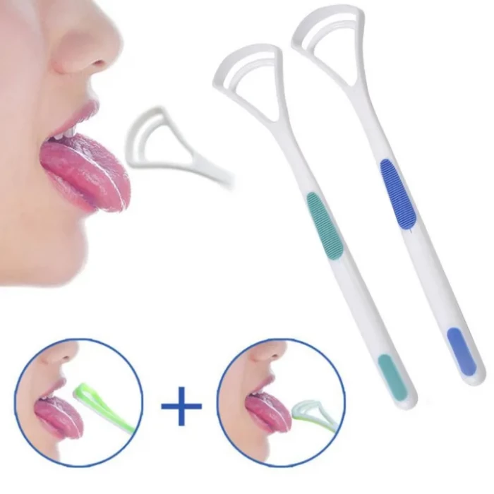 Tongue Brush Tongue Scraper Cleaner Dental Brush Oral Care Toothbrush Tongue Cleaning Tool Fresh Breath