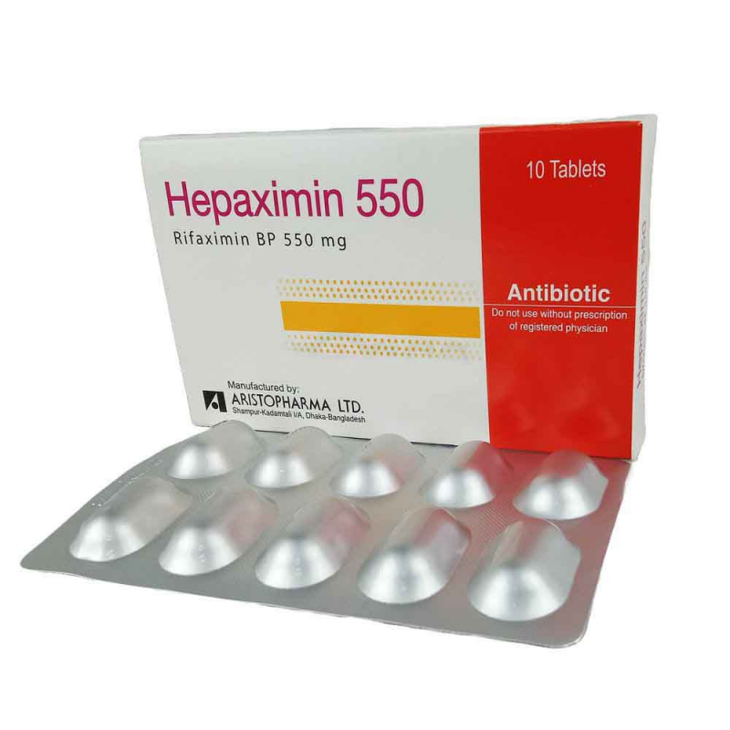 Hepaximin 550mg Tablet 1 Strip - Buy Online in Bangladesh | ePharma