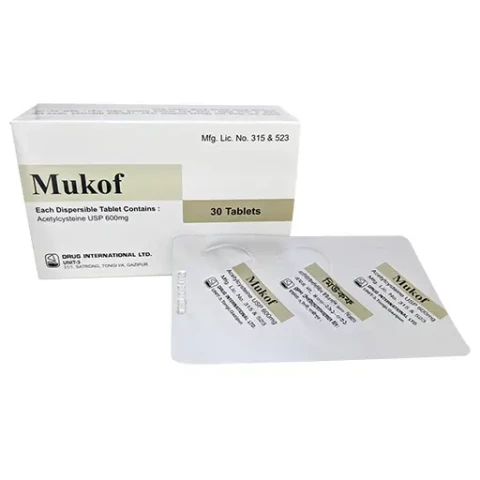 Mukof 600mg Tablet 1 Strip