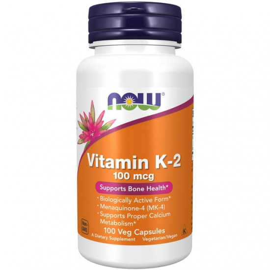 NOW Vitamin K2 100mcg 100 capsules