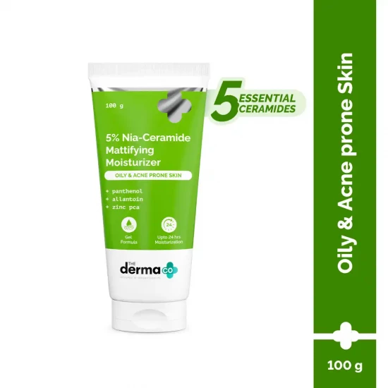 The Derma Co 5% Nia-Ceramide Mattifying Moisturizer | 100g
