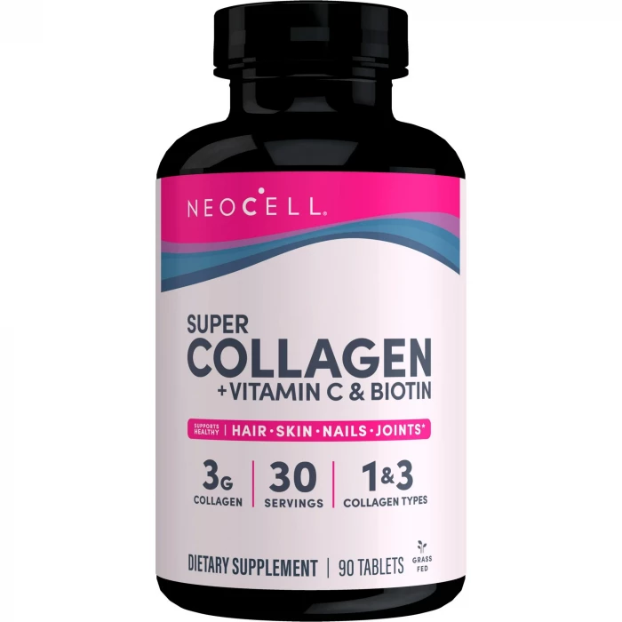 Neocell Super Collagen + Vitamin C & Biotin for Healthy Skin, Hair, Nail & Joint Support 90 Tablets (Made in USA)