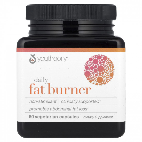 Youtheory Fat burner, 60 Vegetarian Capsules | USA