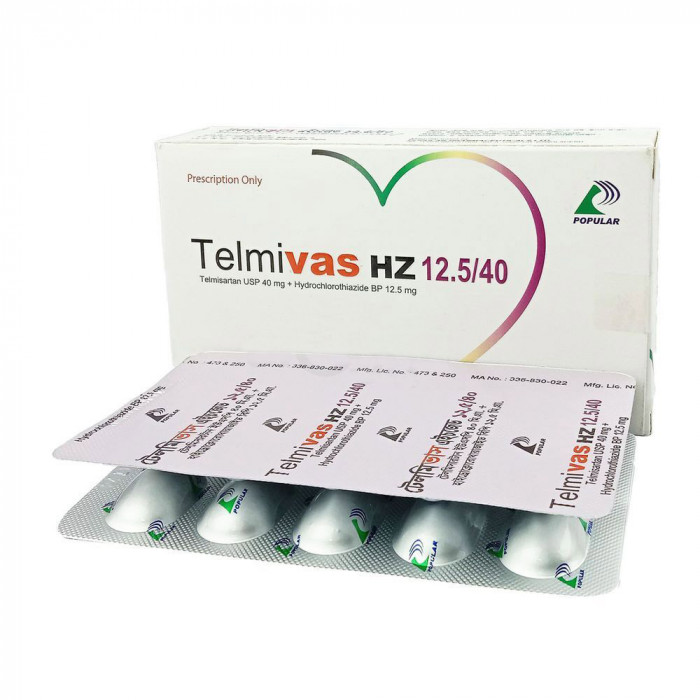 Telmivas HZ 12.5/40 Tablet 1 Strip