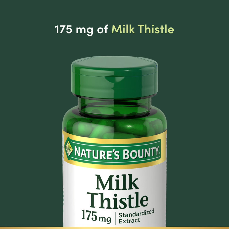 Nature's Bounty Milk Thistlev175mg, 100 Softgels | USA Made - Buy Online in Bangladesh | ePharma